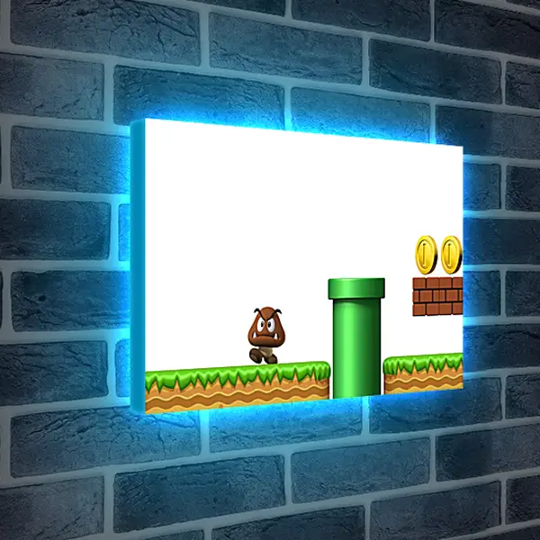 Лайтбокс световая панель - New Super Mario Bros. Wii
