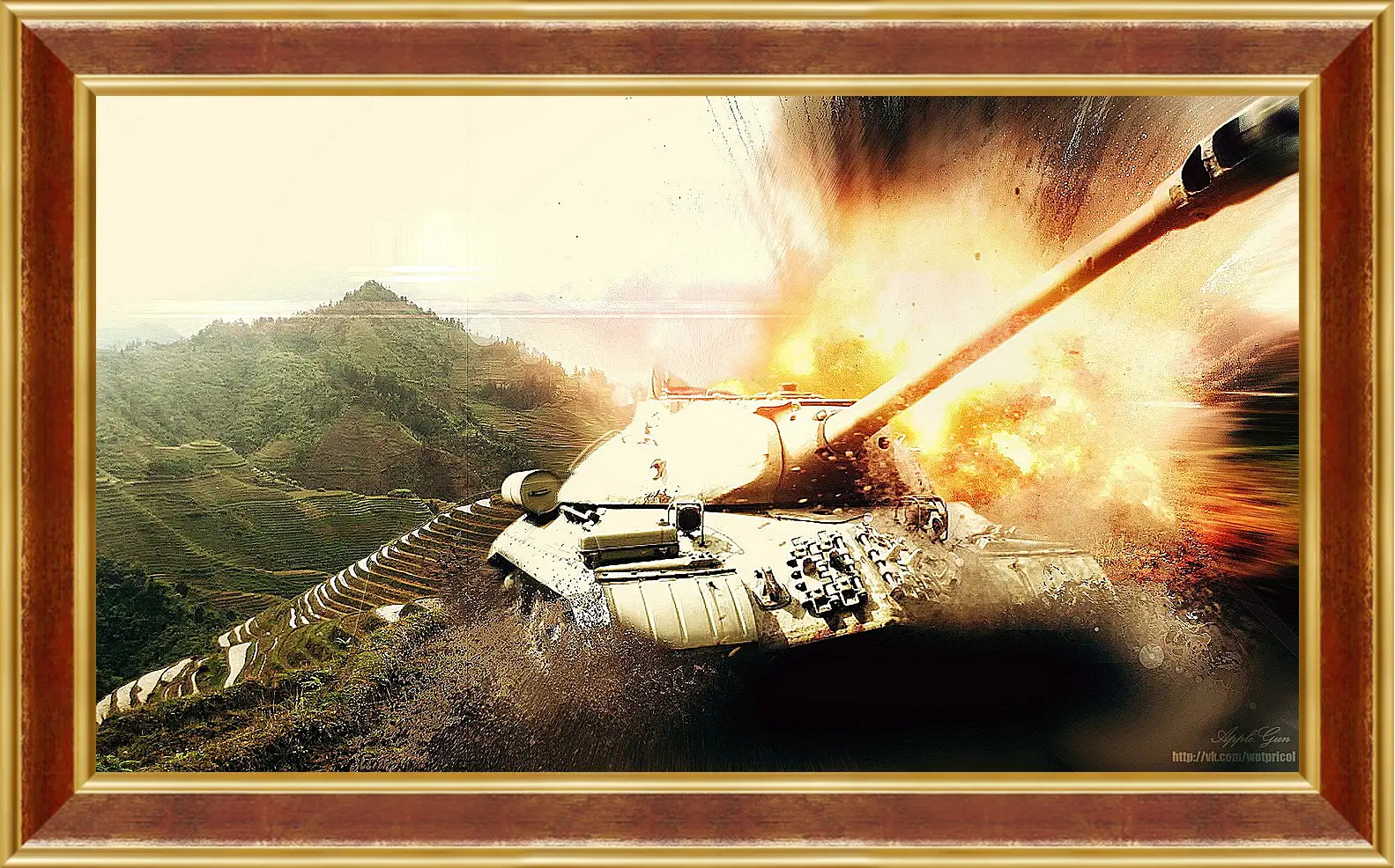 Картина в раме - World Of Tanks