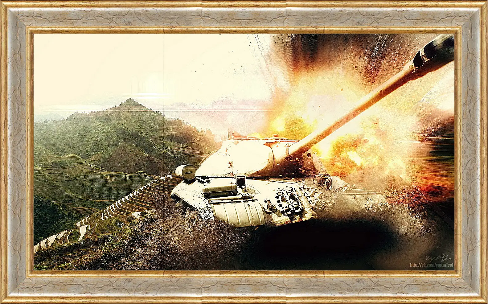 Картина в раме - World Of Tanks