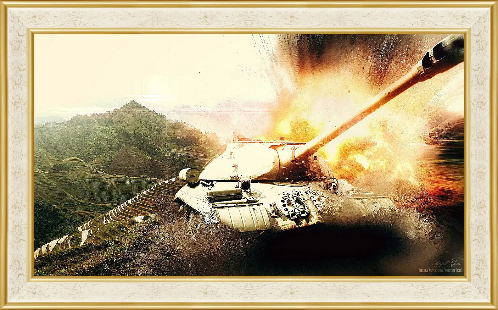 Картина в раме - World Of Tanks