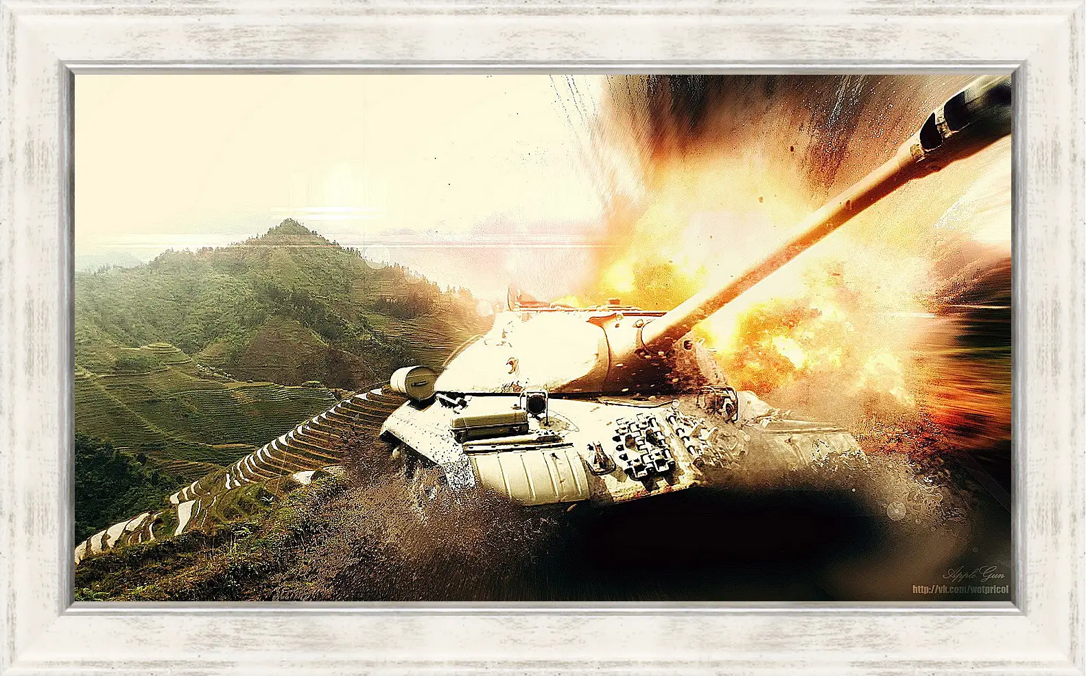 Картина в раме - World Of Tanks