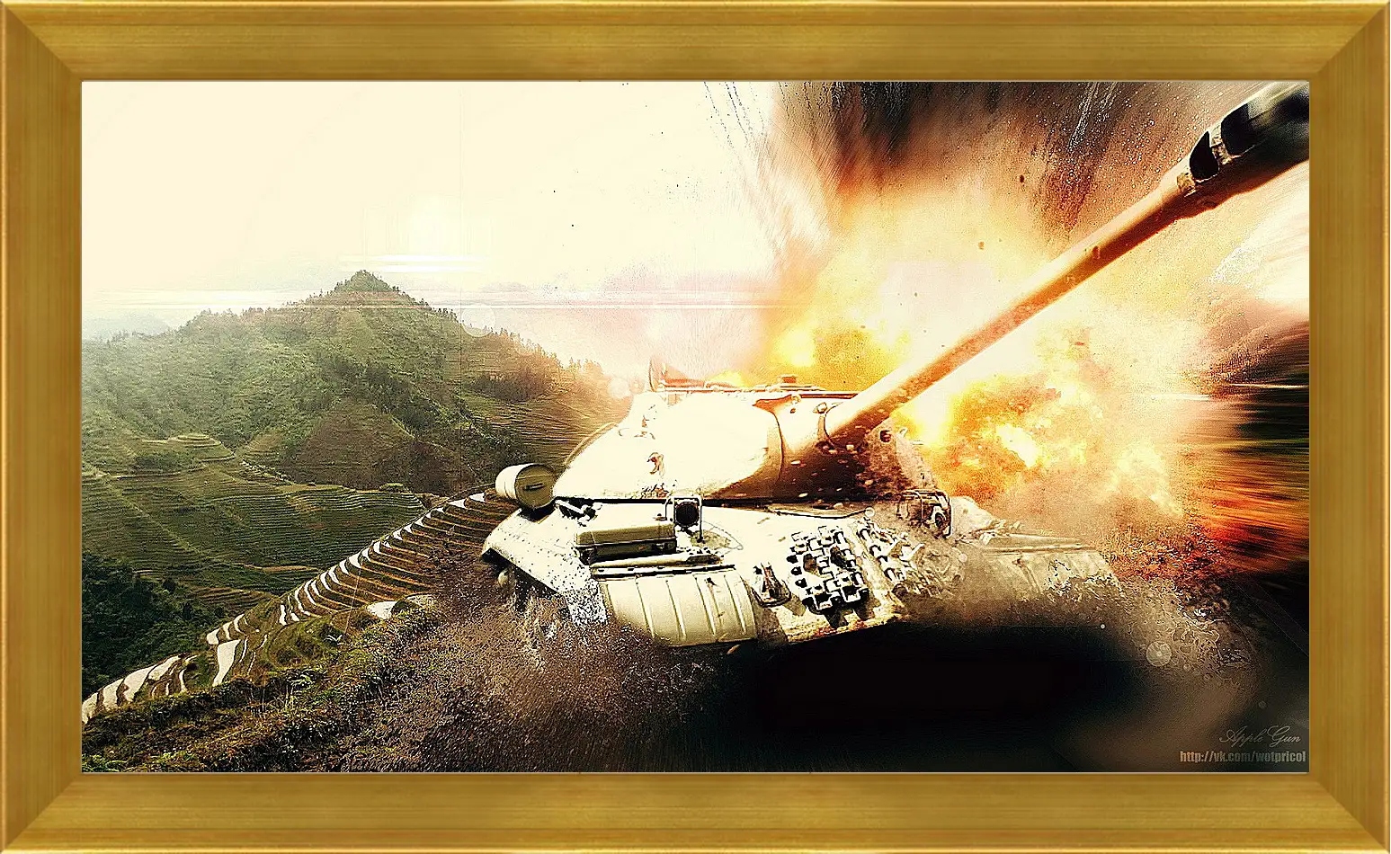 Картина в раме - World Of Tanks