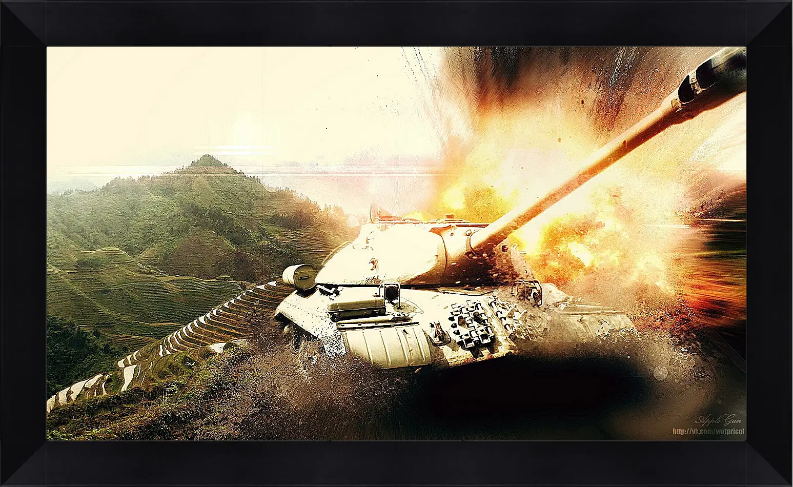 Картина в раме - World Of Tanks