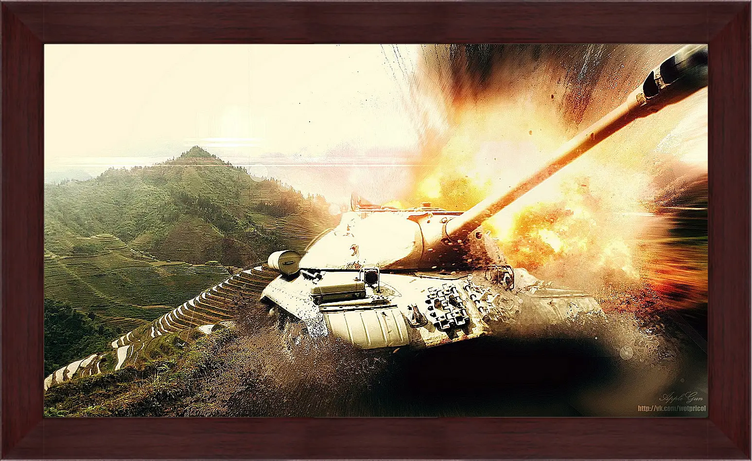 Картина в раме - World Of Tanks