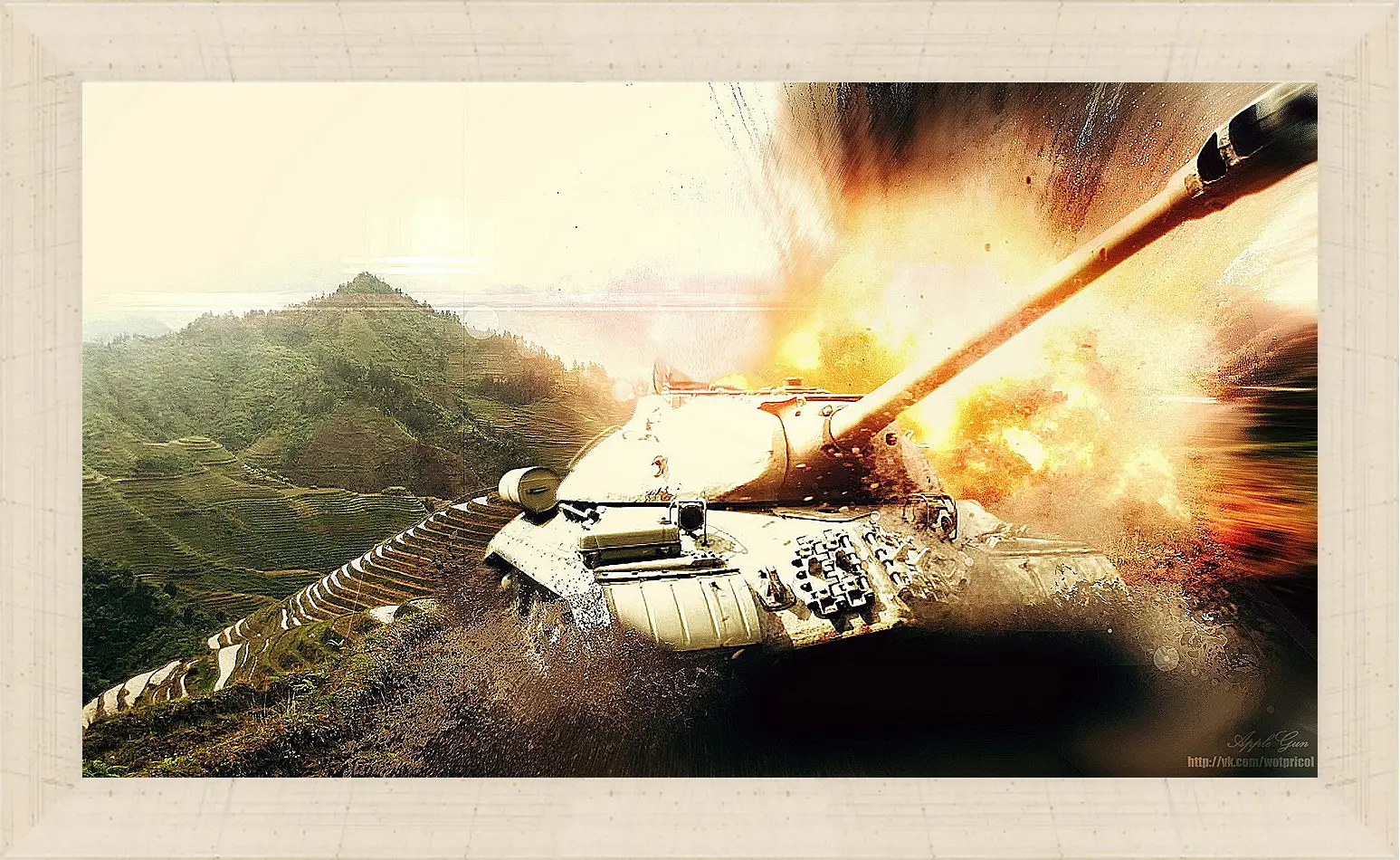 Картина в раме - World Of Tanks