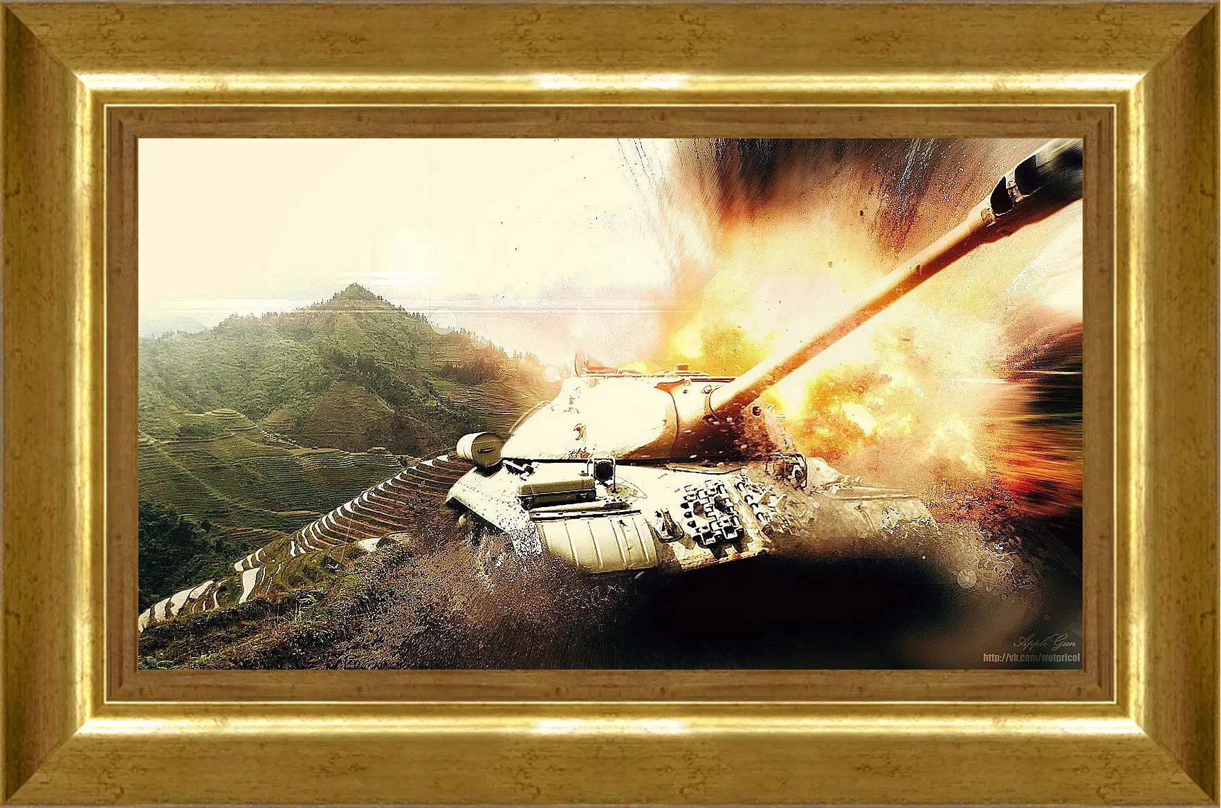 Картина в раме - World Of Tanks