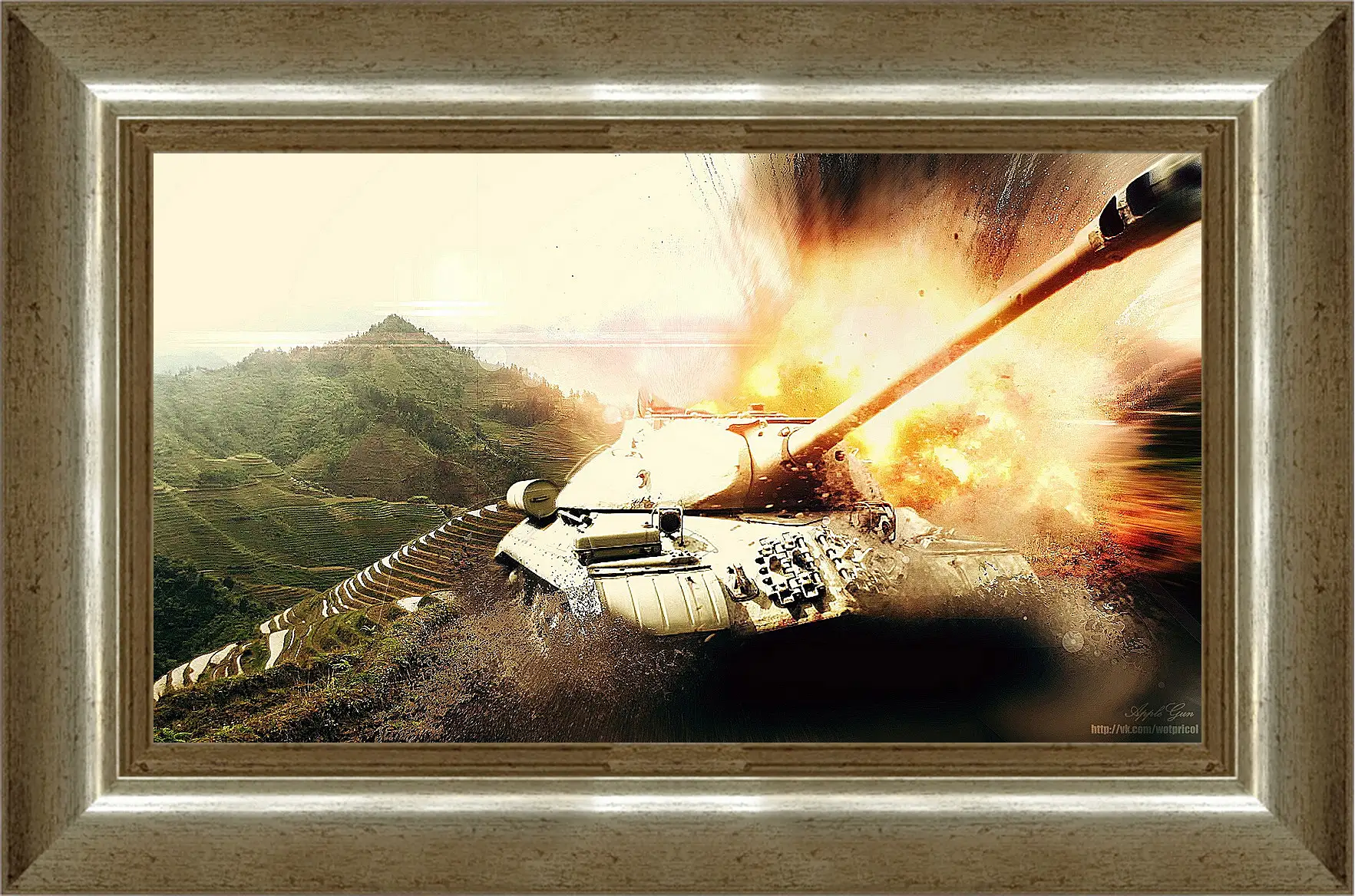 Картина в раме - World Of Tanks