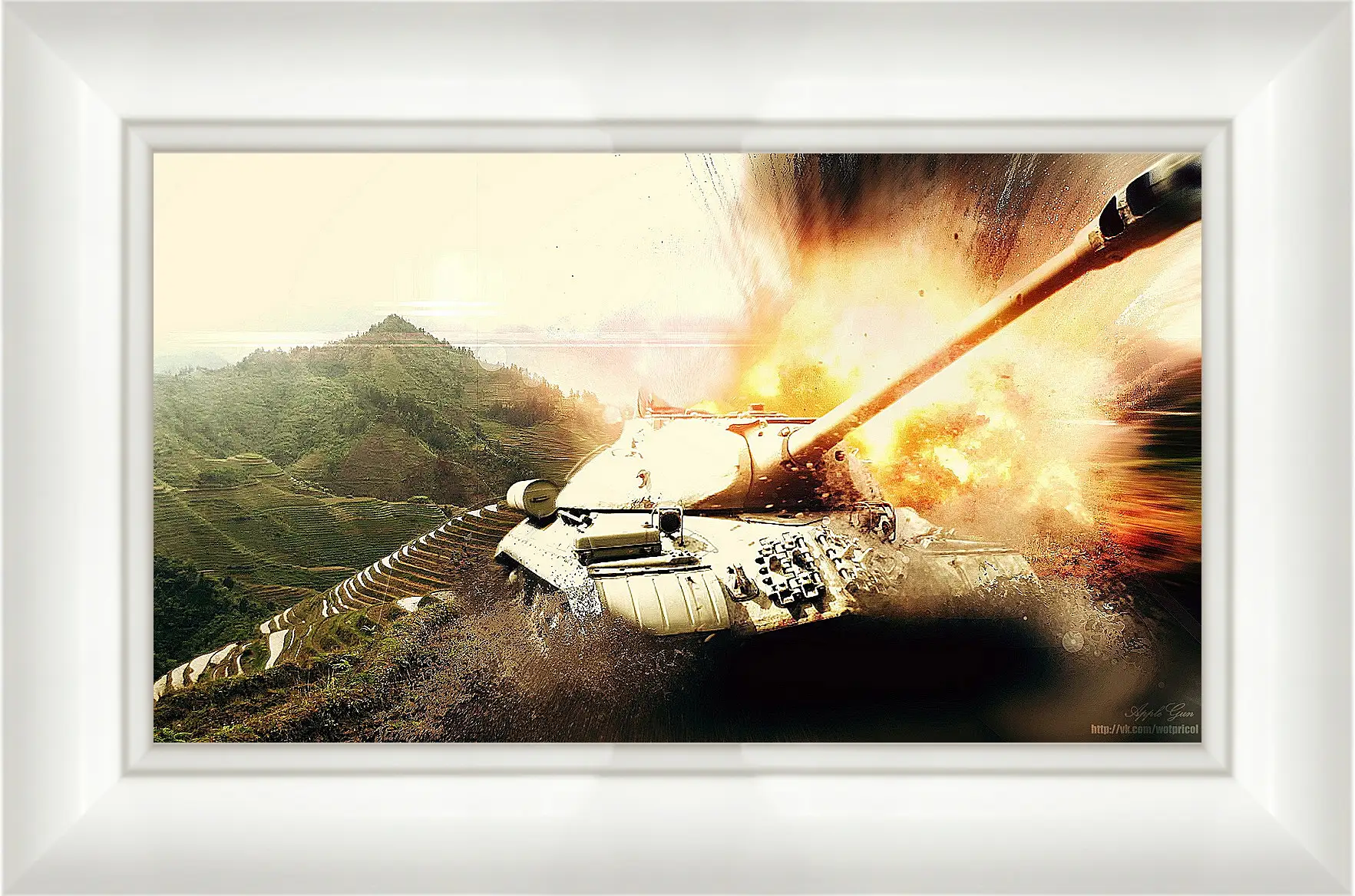 Картина в раме - World Of Tanks