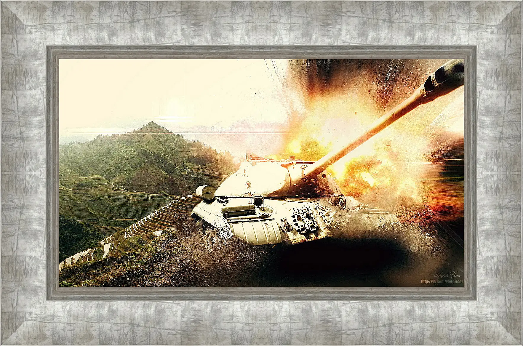 Картина в раме - World Of Tanks