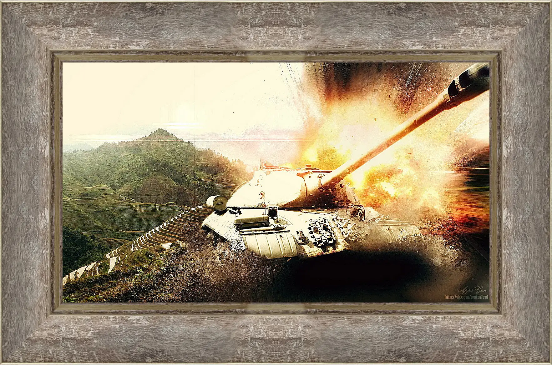 Картина в раме - World Of Tanks