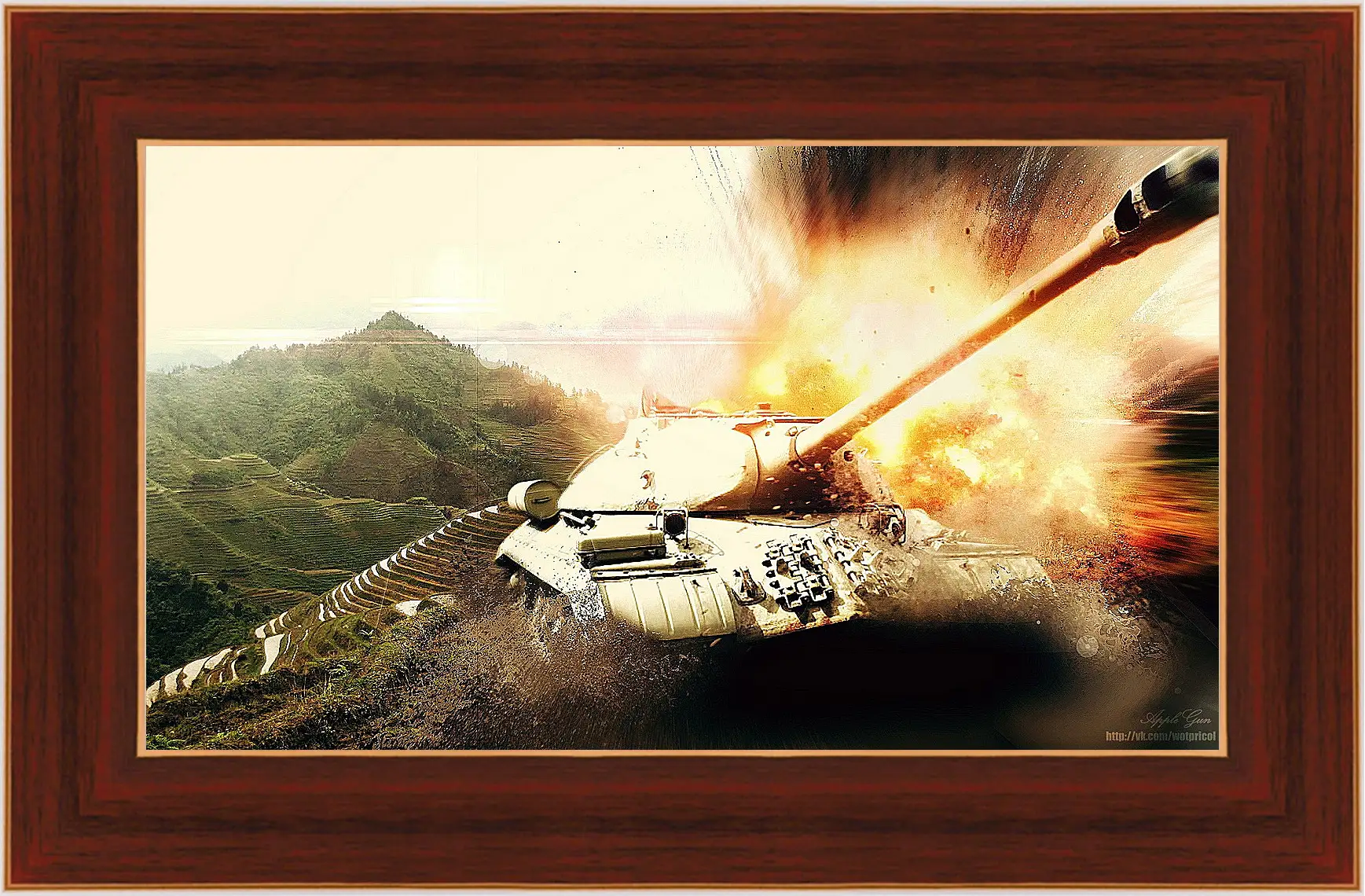 Картина в раме - World Of Tanks