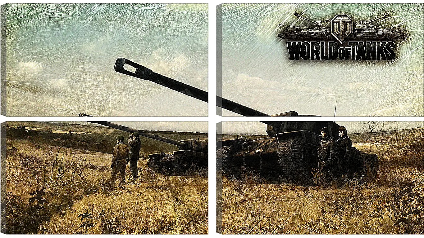 Модульная картина - World Of Tanks