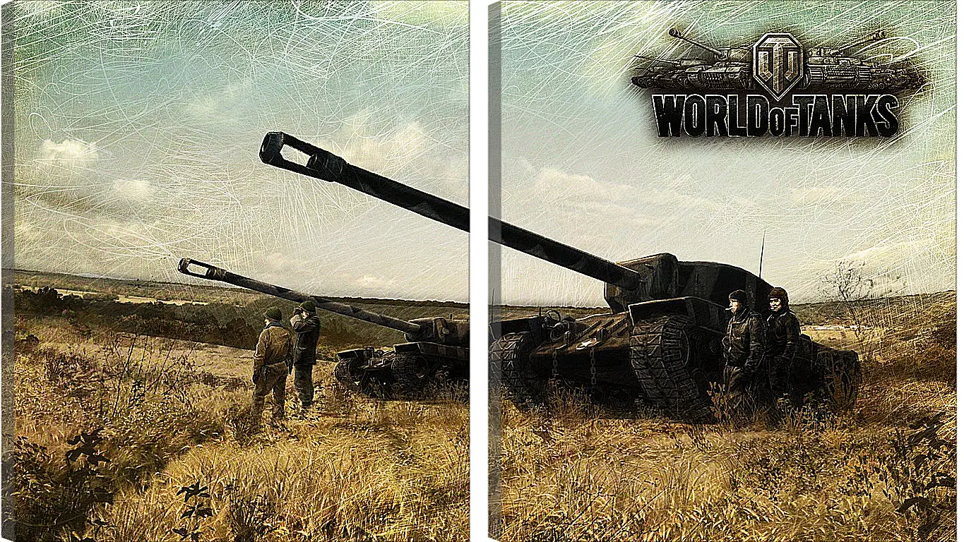 Модульная картина - World Of Tanks