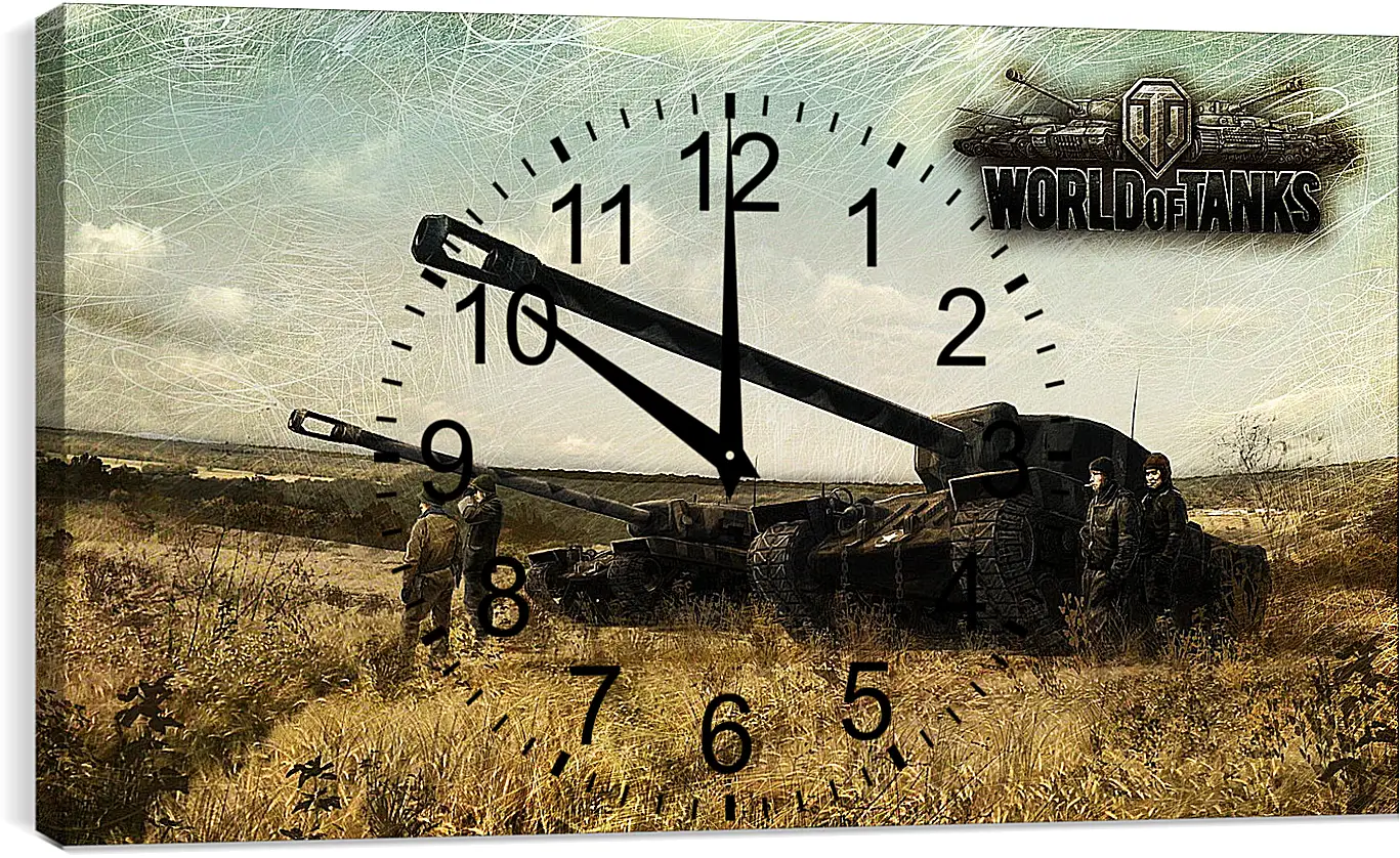Часы картина - World Of Tanks