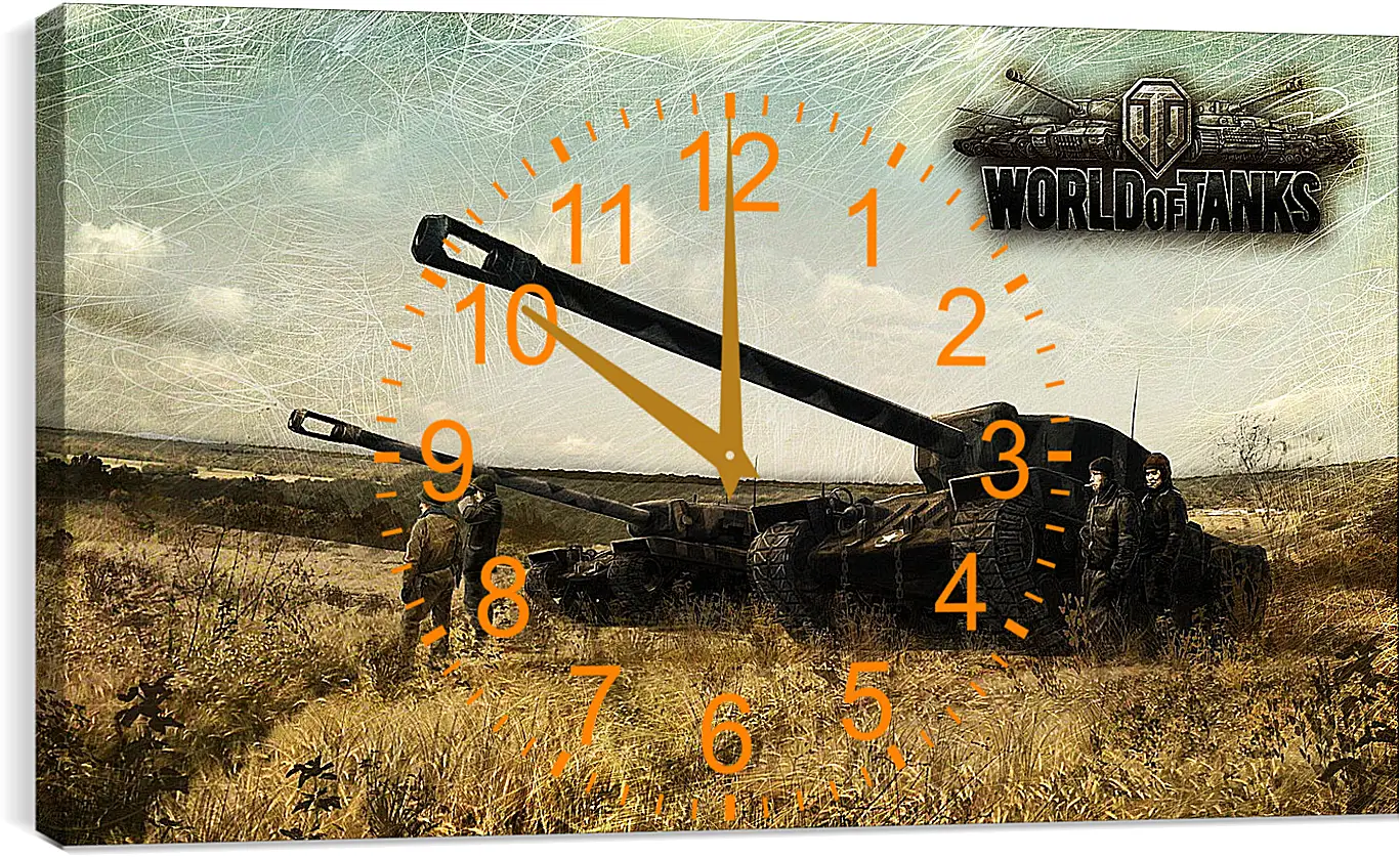 Часы картина - World Of Tanks