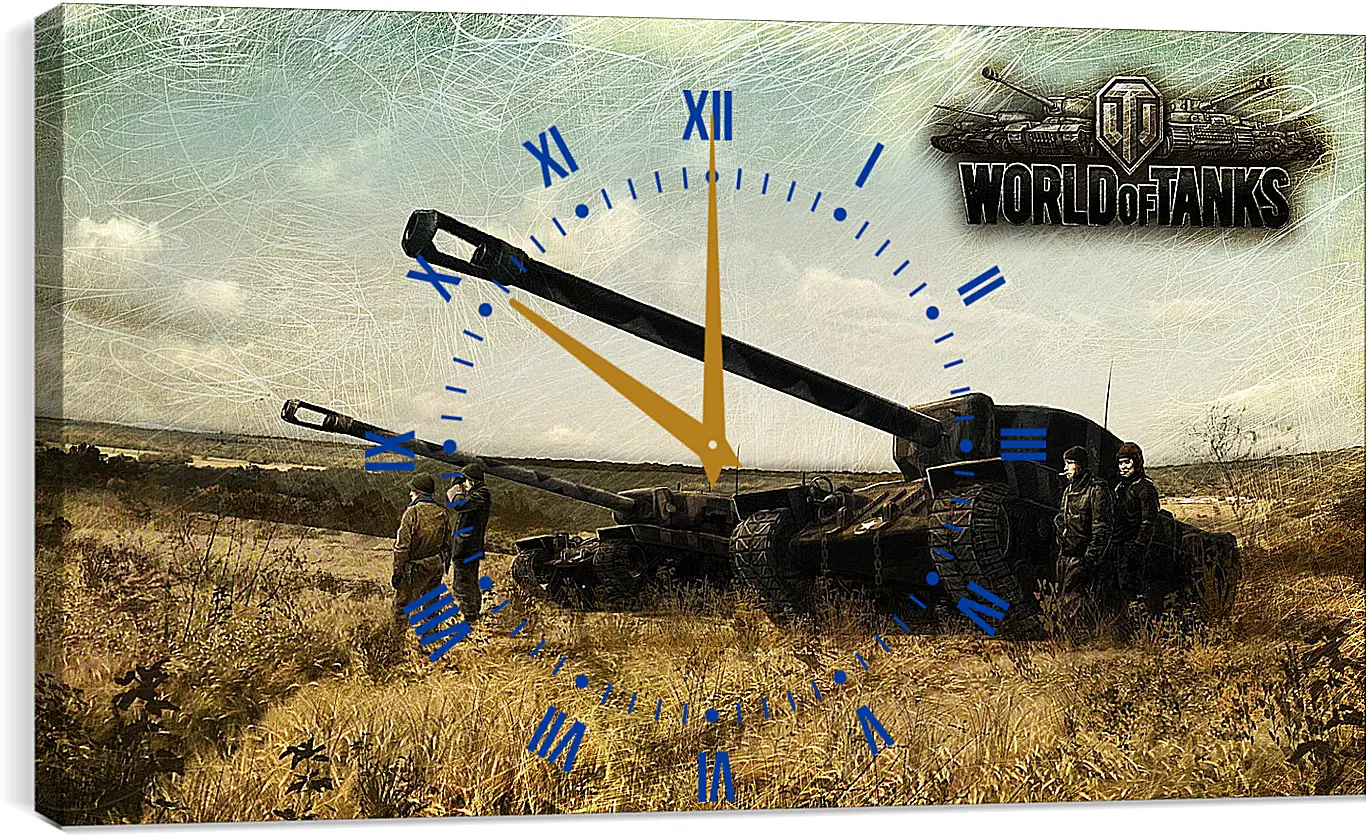 Часы картина - World Of Tanks