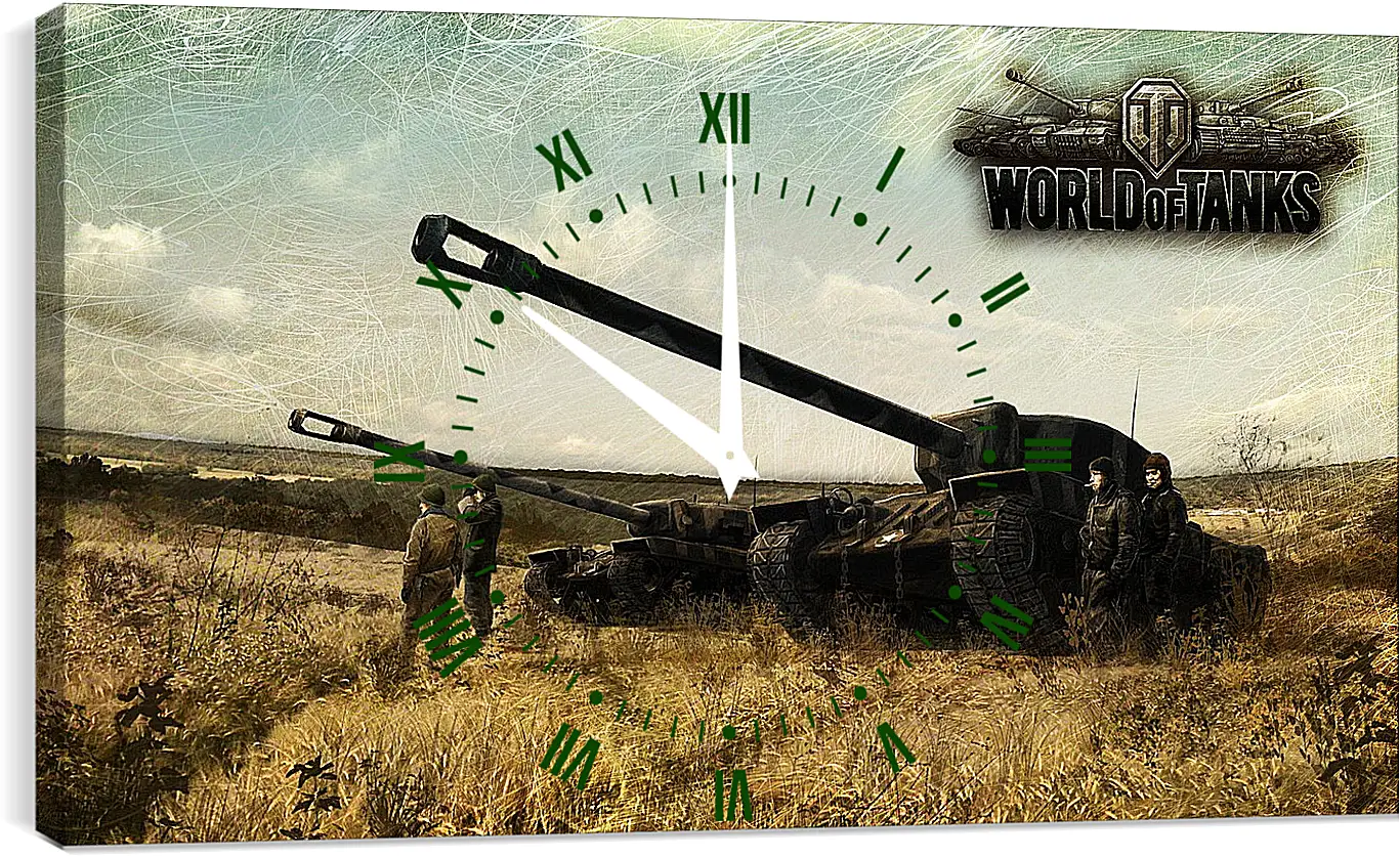 Часы картина - World Of Tanks