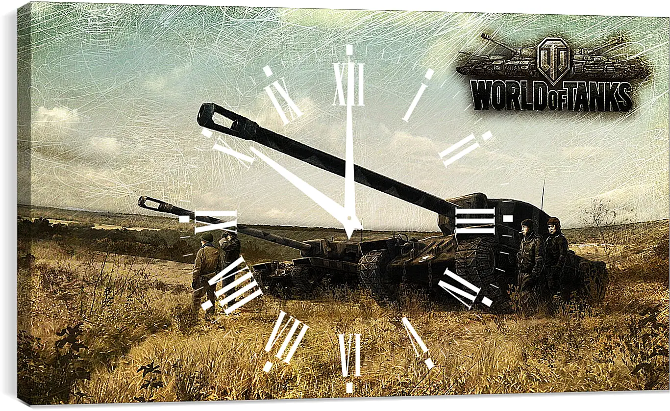 Часы картина - World Of Tanks