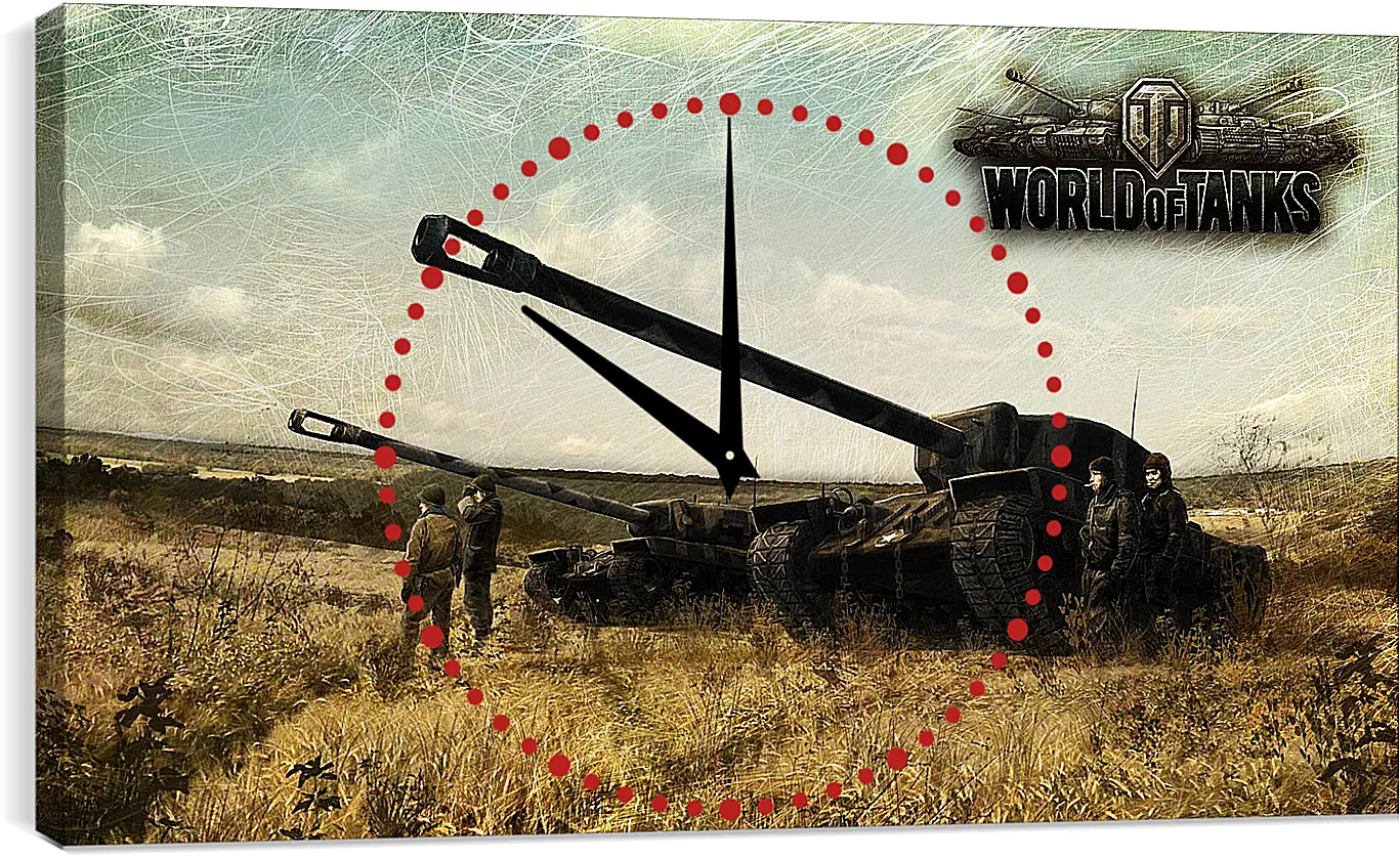Часы картина - World Of Tanks