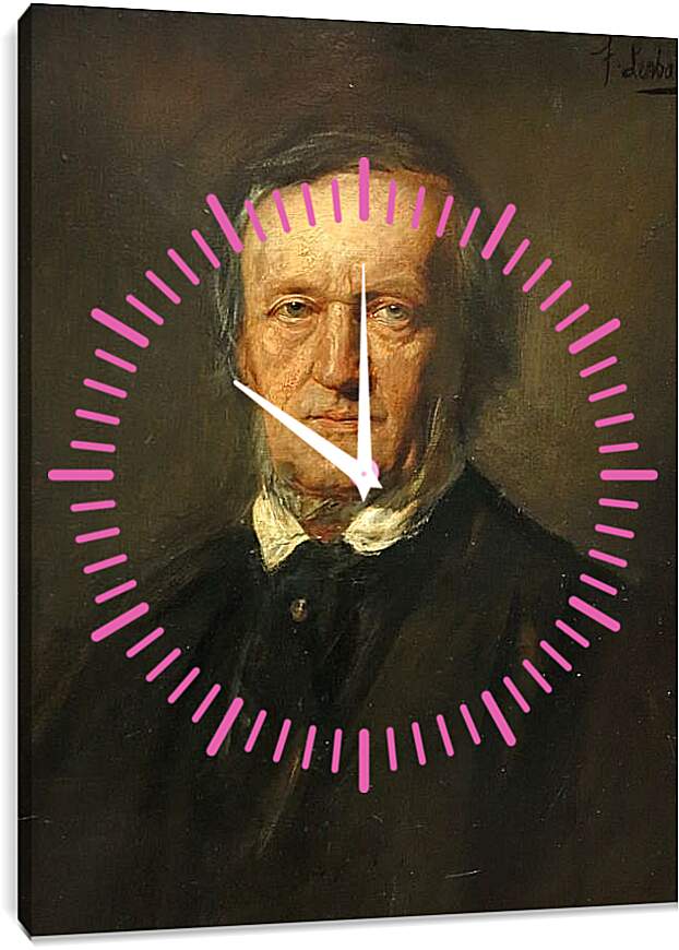 Часы картина - Портрет Рихарда Вагнера. Пьер Огюст Ренуар