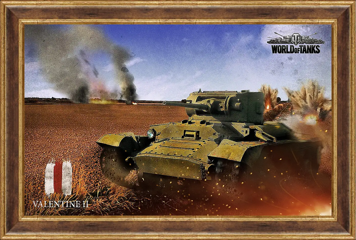 Картина в раме - World Of Tanks