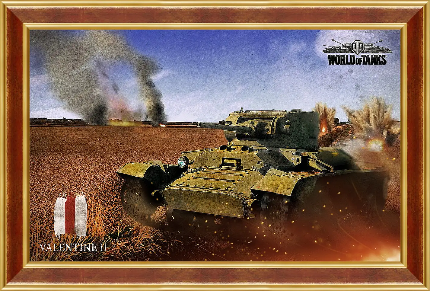 Картина в раме - World Of Tanks