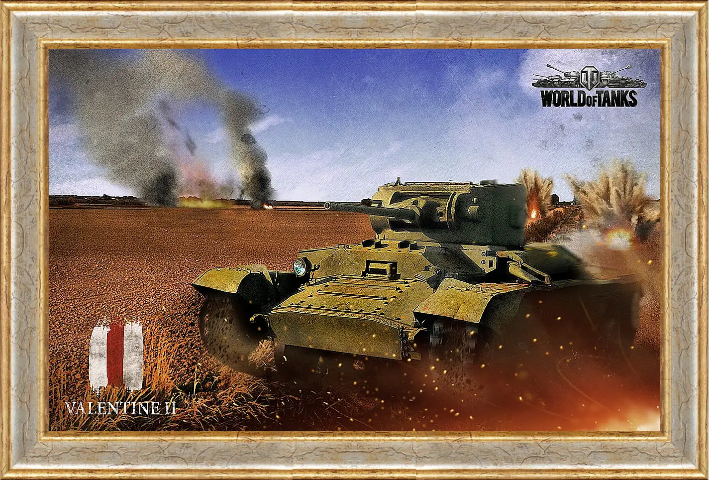 Картина в раме - World Of Tanks