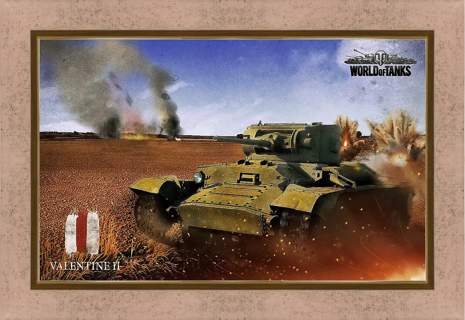 Картина в раме - World Of Tanks