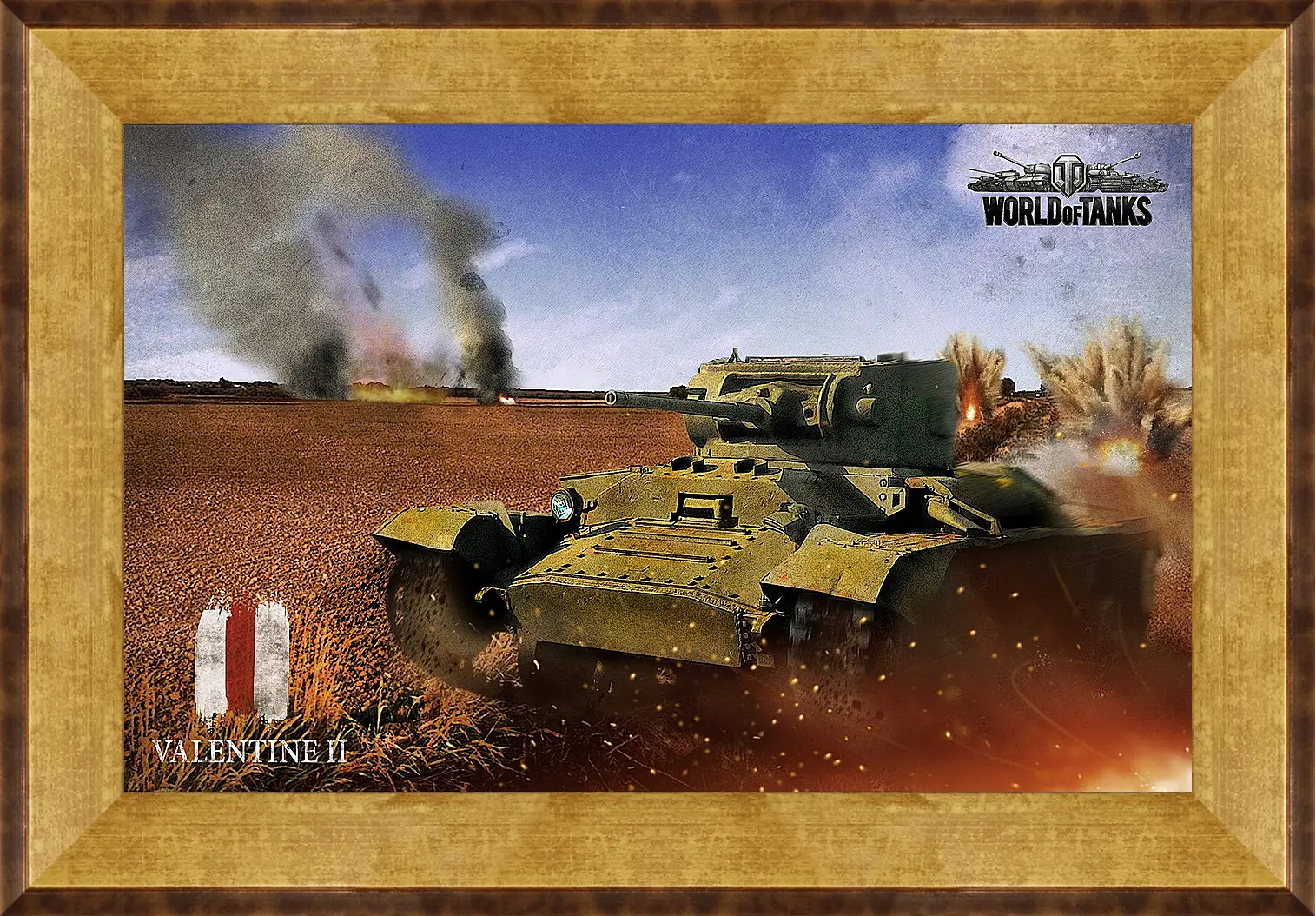 Картина в раме - World Of Tanks