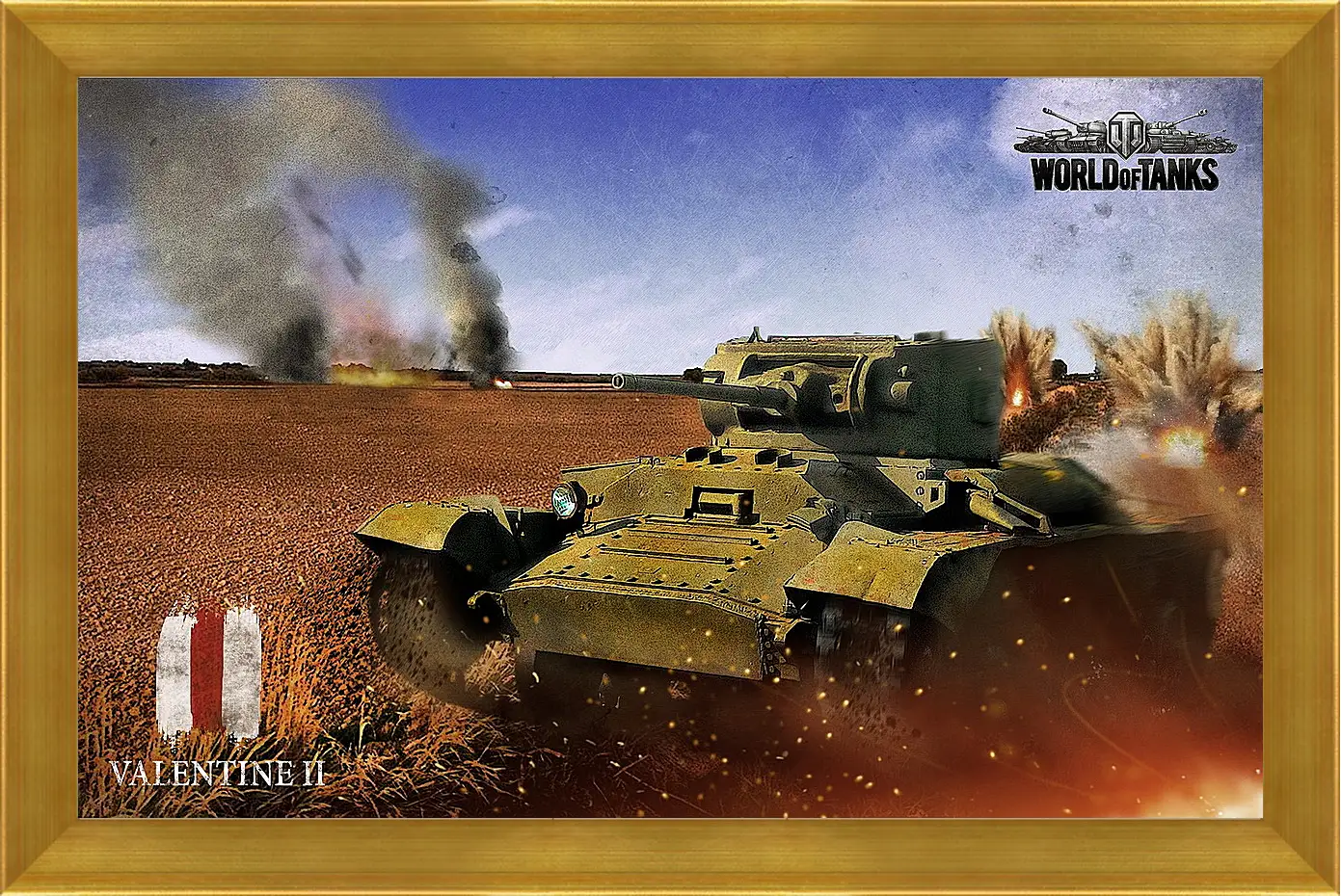 Картина в раме - World Of Tanks