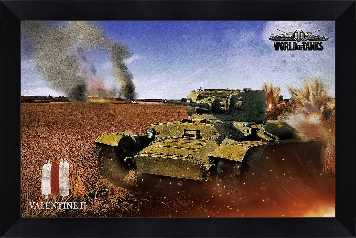 Картина в раме - World Of Tanks