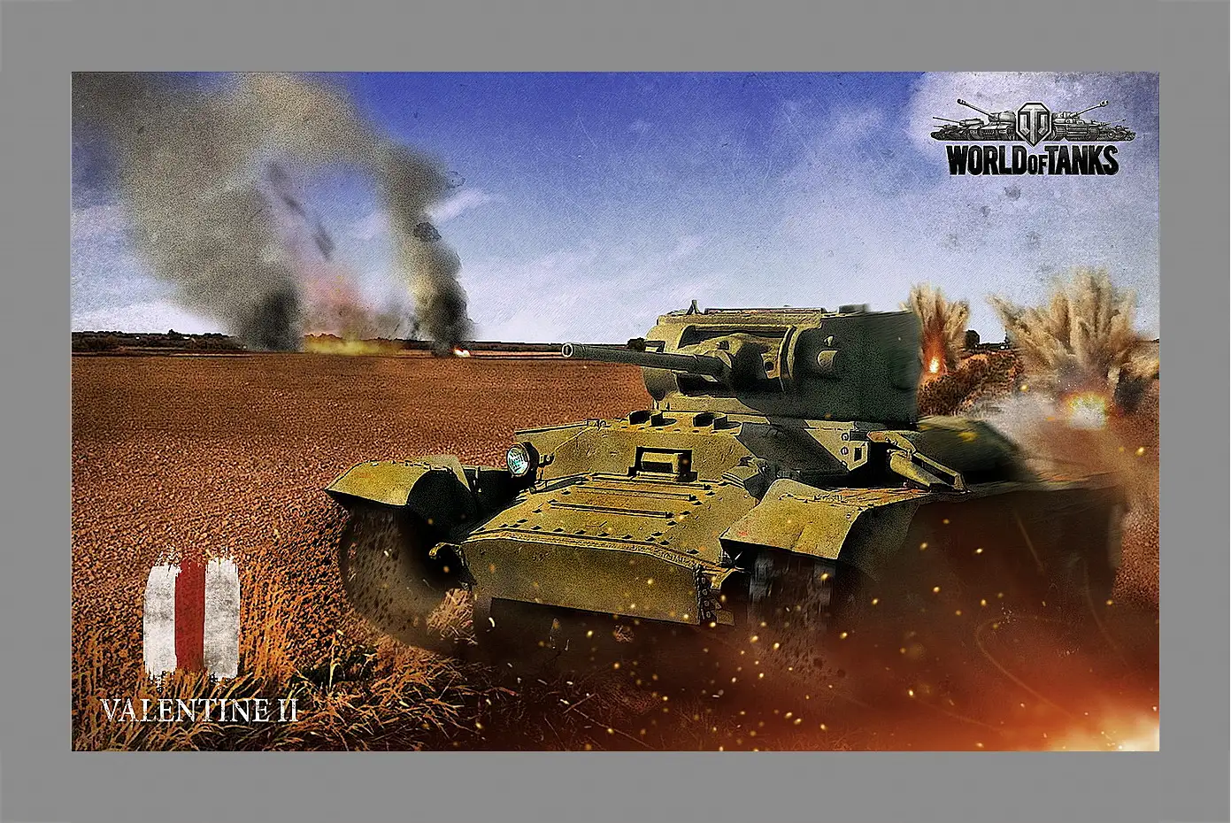 Картина в раме - World Of Tanks