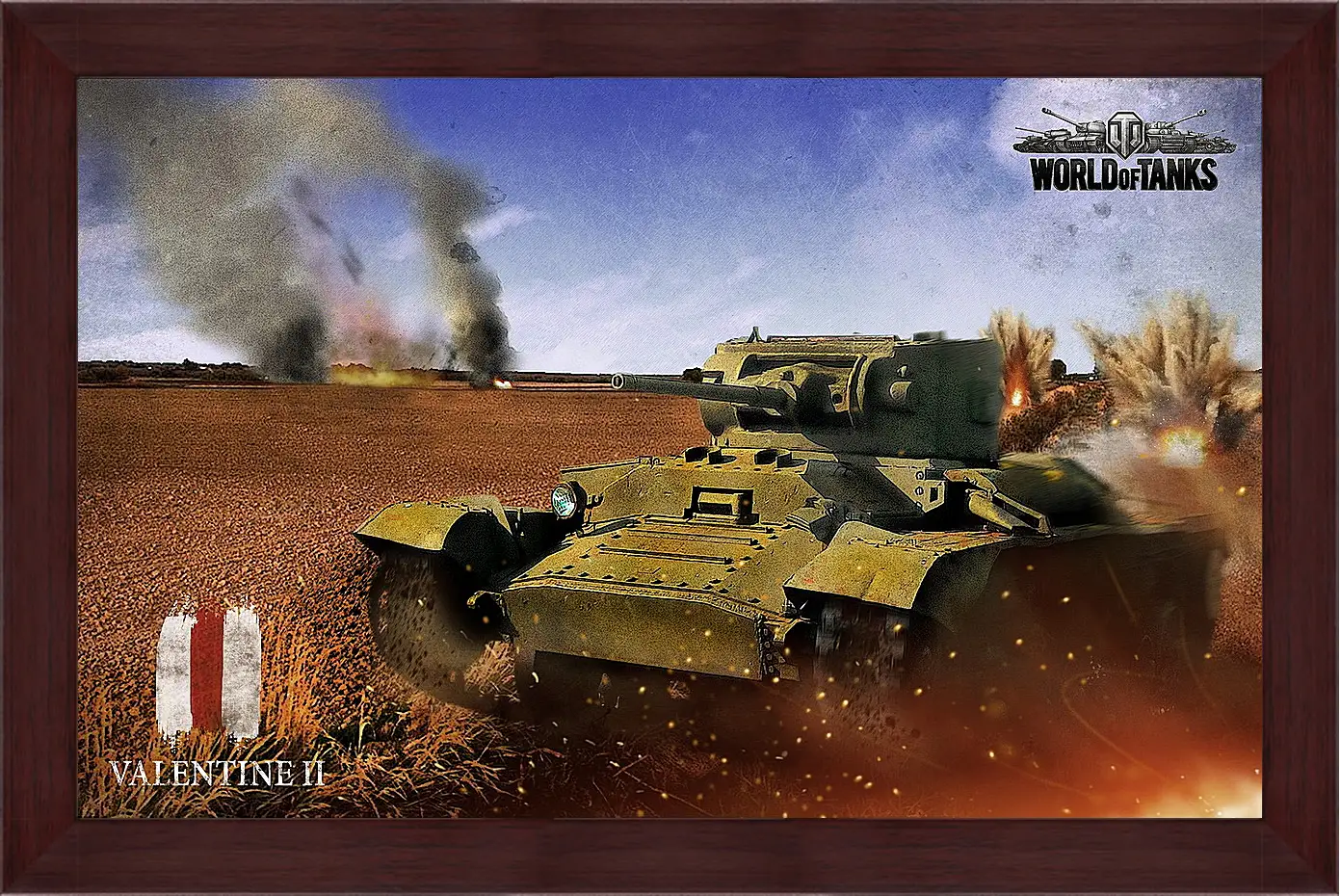 Картина в раме - World Of Tanks