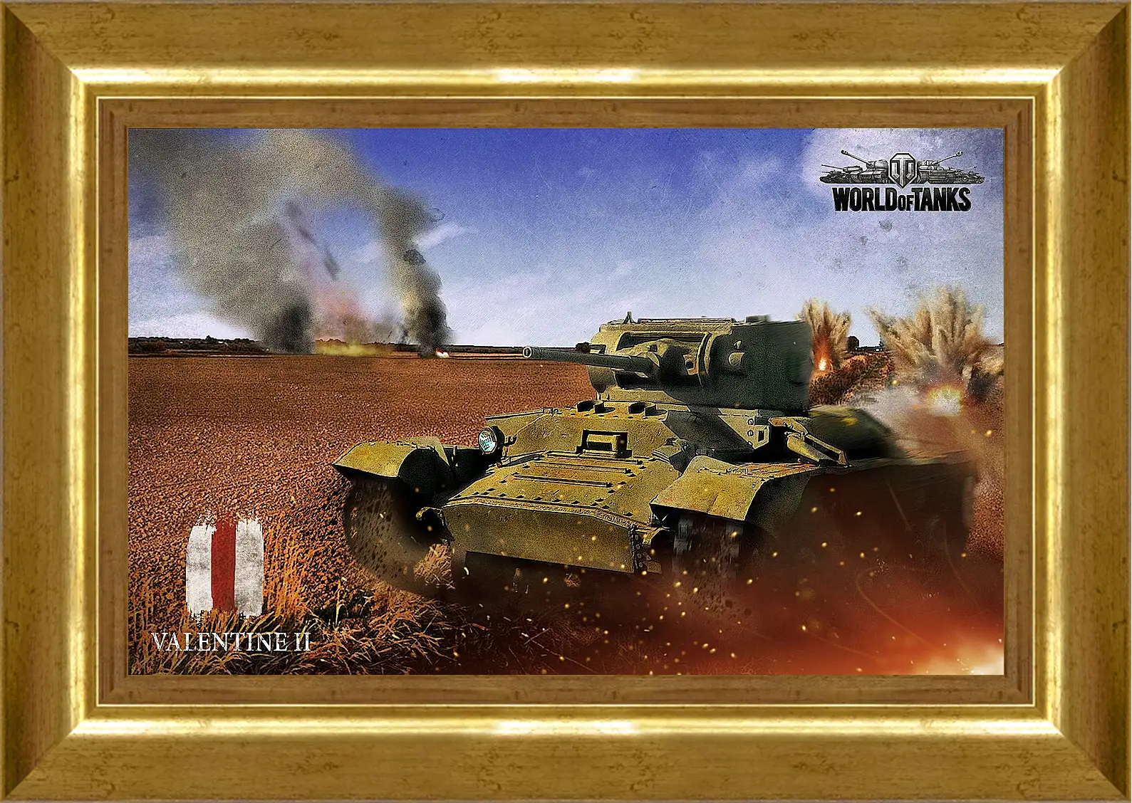 Картина в раме - World Of Tanks