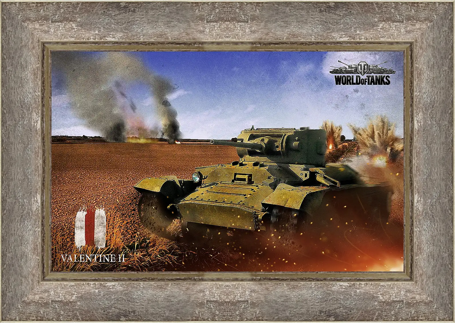 Картина в раме - World Of Tanks