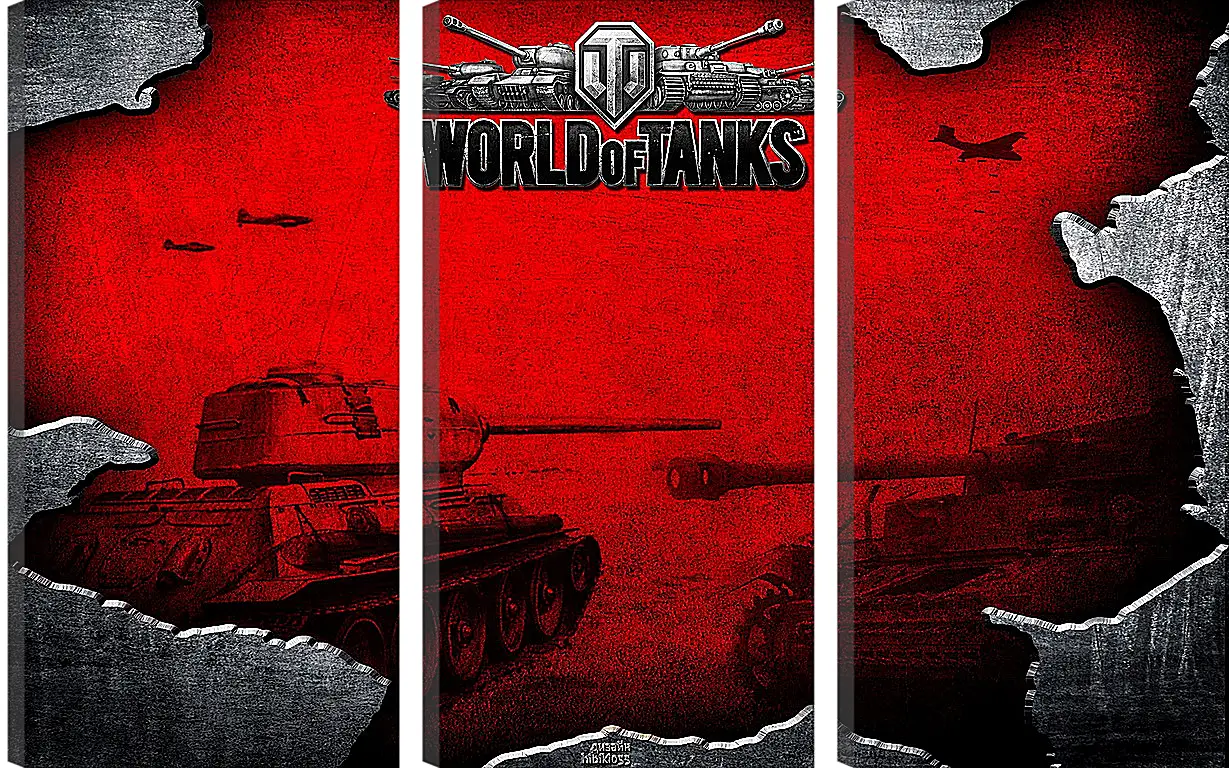 Модульная картина - World Of Tanks