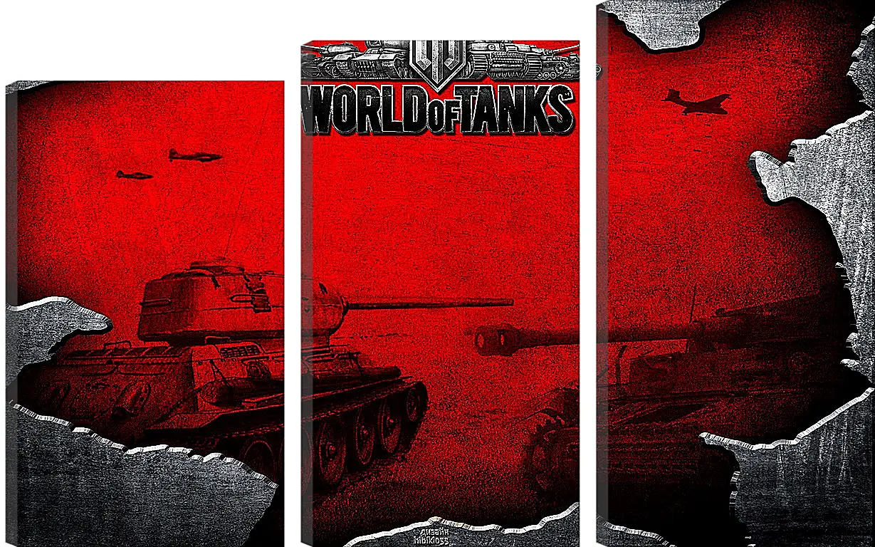 Модульная картина - World Of Tanks