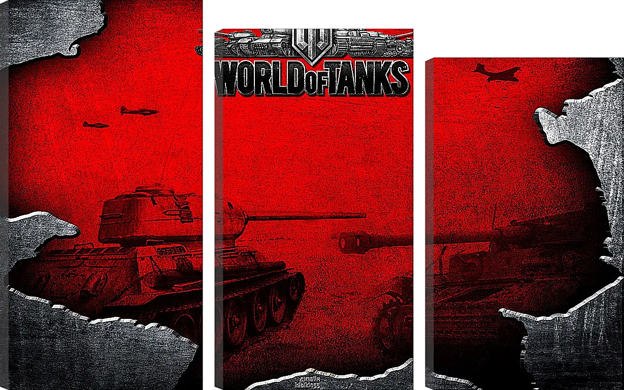 Модульная картина - World Of Tanks