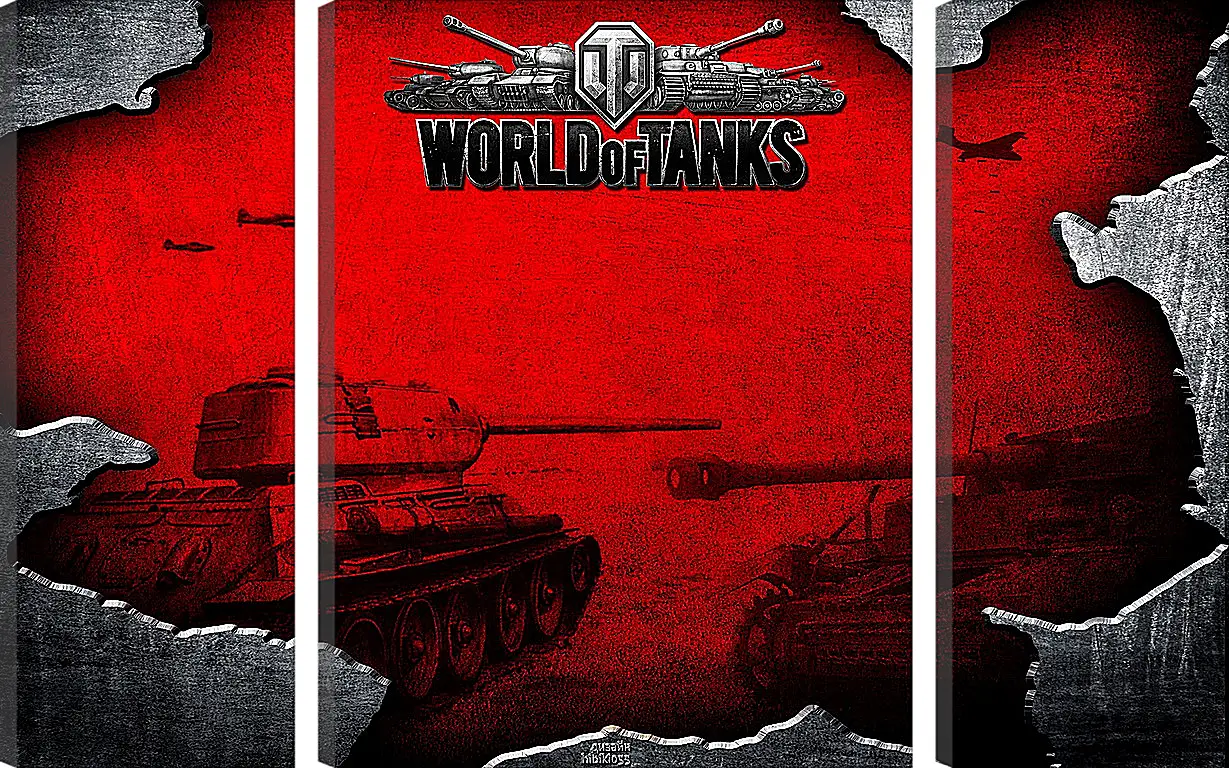 Модульная картина - World Of Tanks