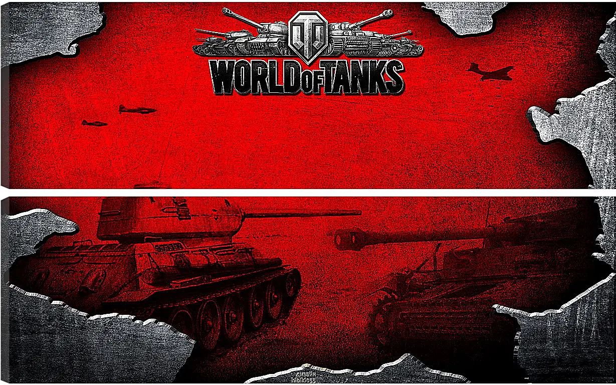 Модульная картина - World Of Tanks