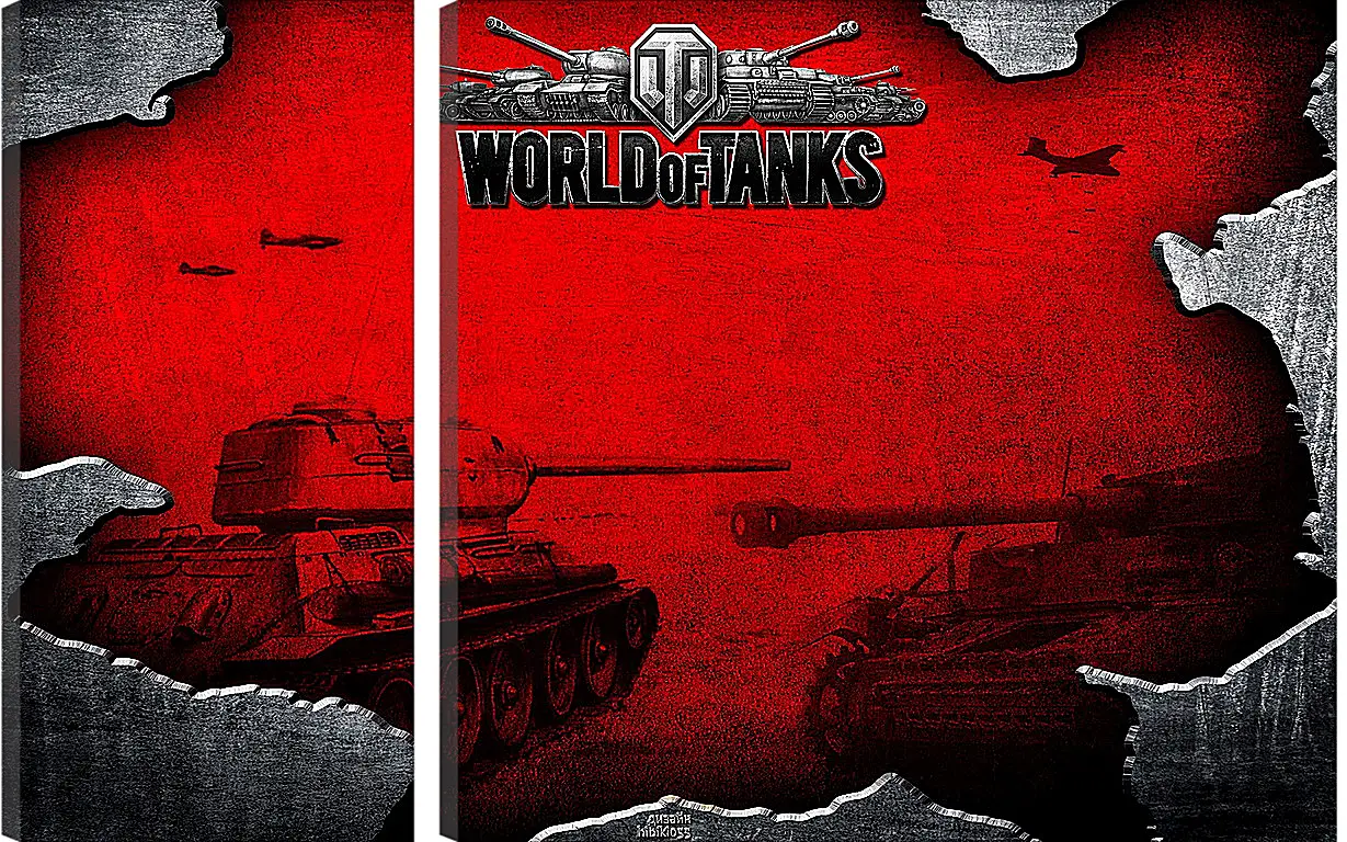 Модульная картина - World Of Tanks