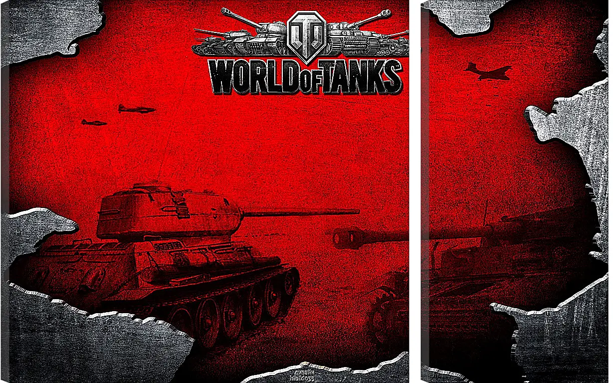 Модульная картина - World Of Tanks