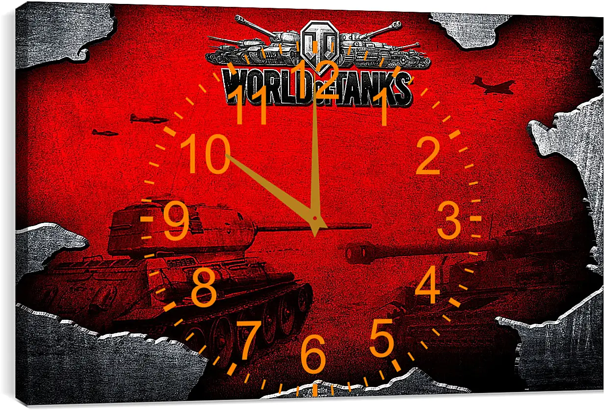 Часы картина - World Of Tanks