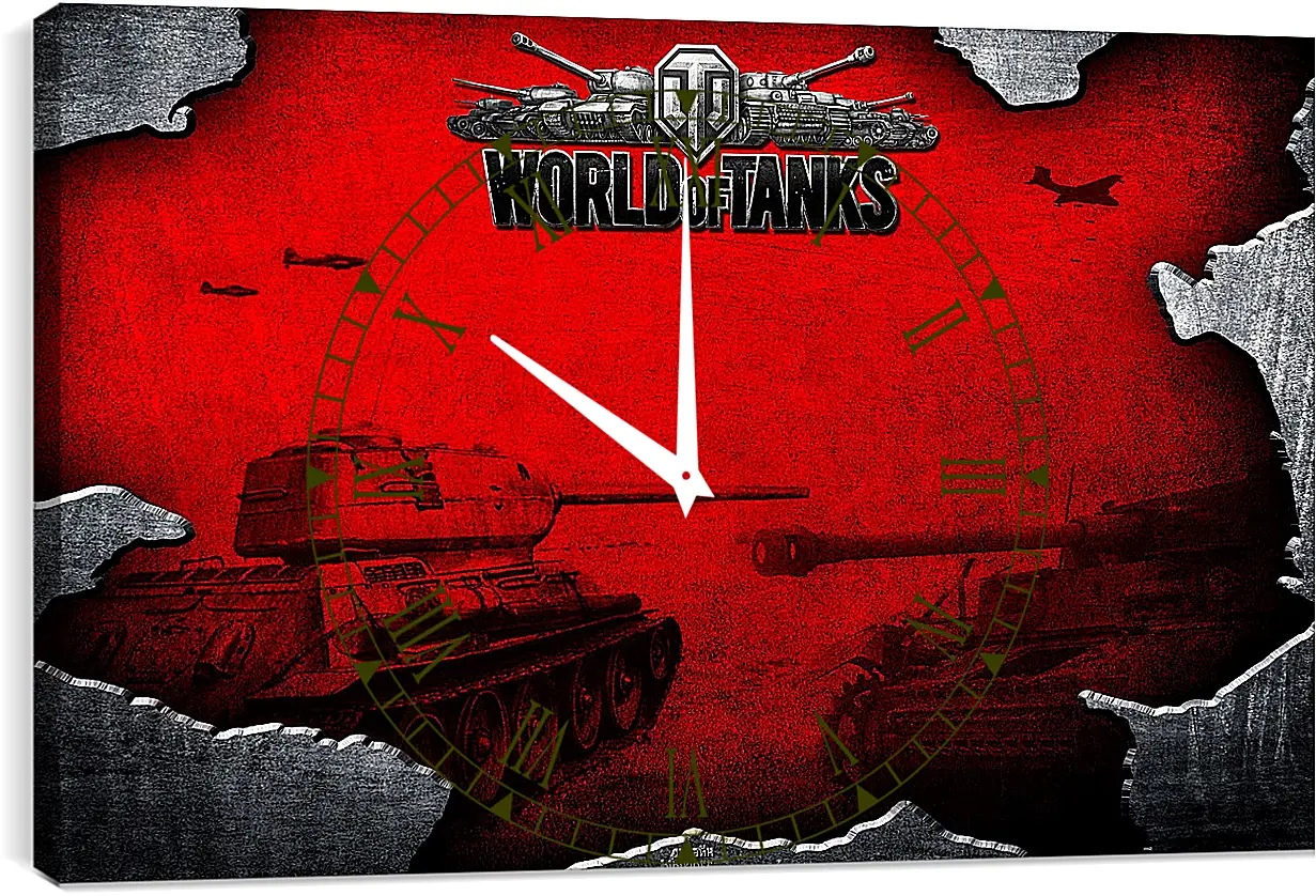 Часы картина - World Of Tanks