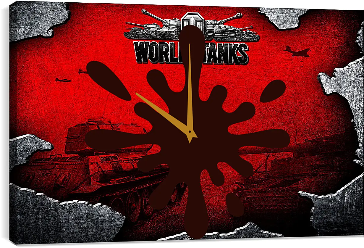 Часы картина - World Of Tanks