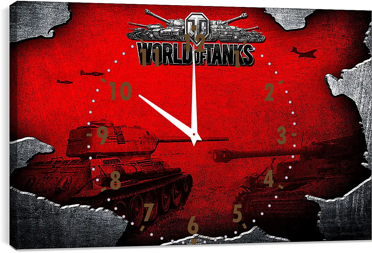 Часы картина - World Of Tanks