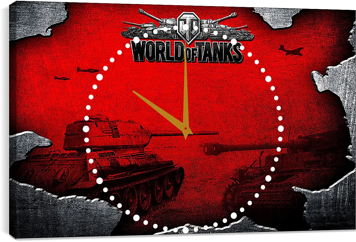 Часы картина - World Of Tanks