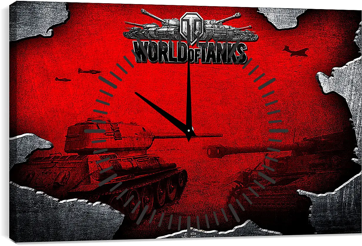 Часы картина - World Of Tanks