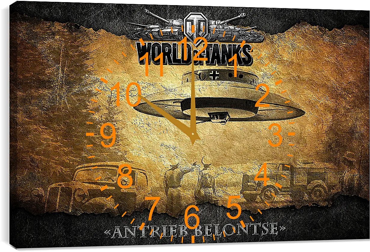 Часы картина - World Of Tanks