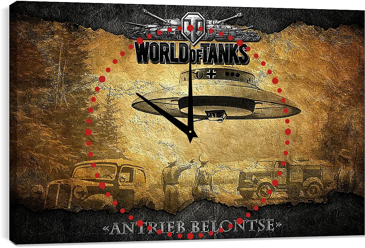 Часы картина - World Of Tanks
